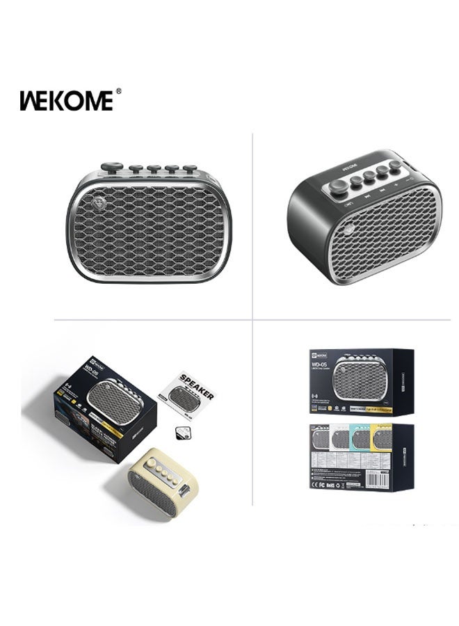 WEKOME WD-05 Creative Sleep Bluetooth Speaker Compact and portable, for listening to music, answering calls, and radio reception. Ideal for birthday gatherings, dining out, meditation breaks, and similar occasions. (Black) - Image 3