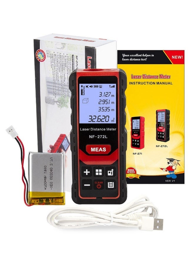 NIBEMINENT Digital Laser Distance Meter Red/Black - Image 4