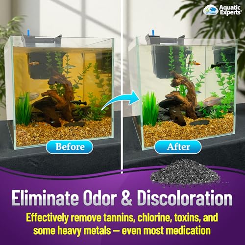 Aquatic Experts Premium Activated Carbon, Aquarium Carbon for Fish Tank Filter, Aquarium Filter Media, Granulated Charcoal for Fish Tanks, Activated Charcoal Bulk (5.5 lbs with Fine Mesh Bag) - Image 3