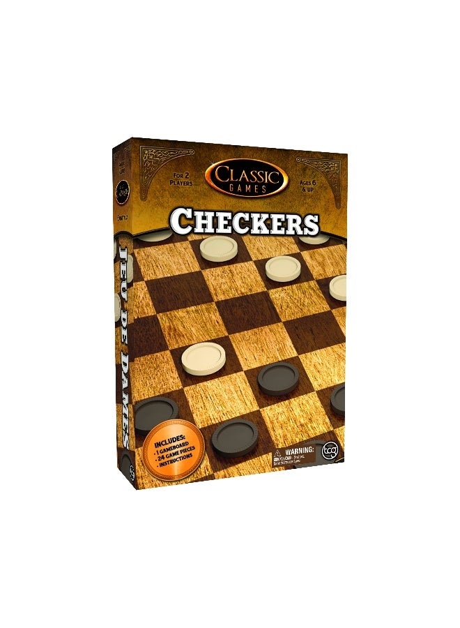 tcg Classic Games Checkers Board Game - Image 1