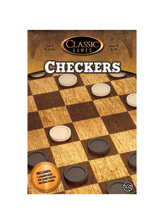 tcg Classic Games Checkers Board Game - Image 3
