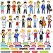 PENGFULL Felt Career Image DressUp Learning Pieces50 Felt Flannel Board PiecesCareer Community Helpers Learning for Toddlersfor KindergartenPreschoolToddlers - Image 3