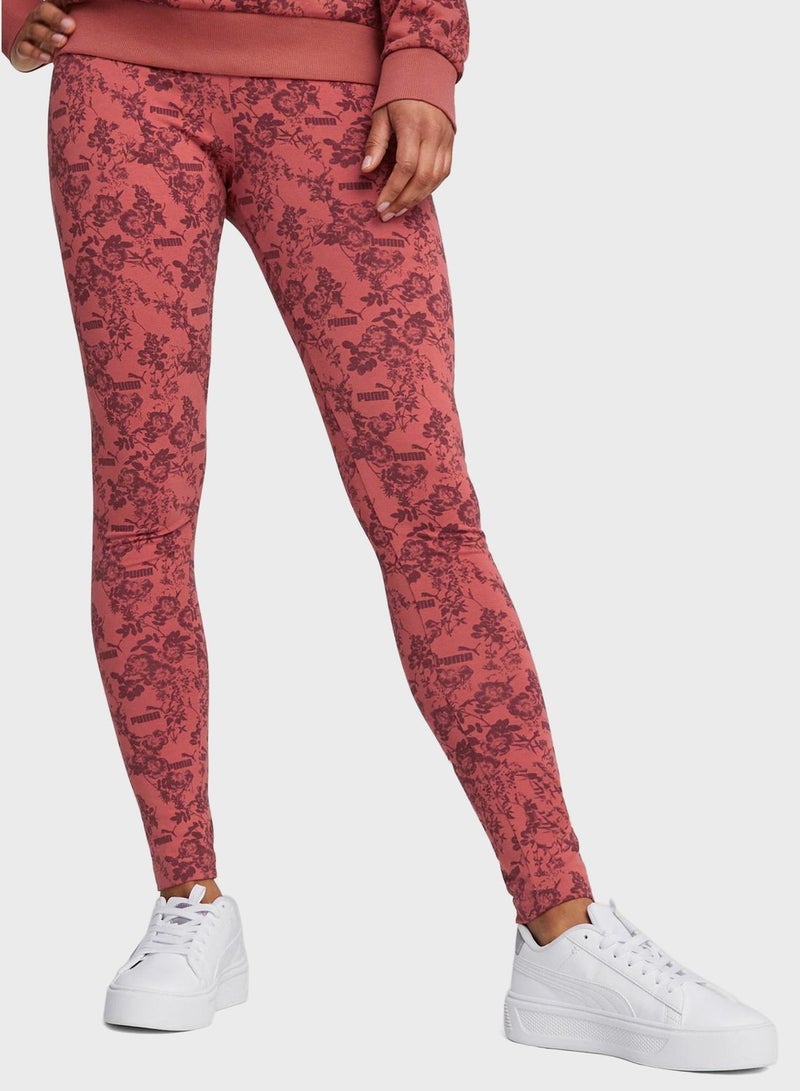 PUMA Flower Nostalgia All Over Printed Leggings  - Image 1