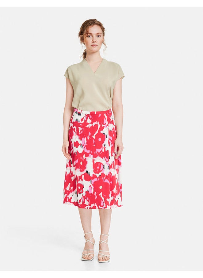GERRY WEBER Midi skirt with a floral print  - Image 2