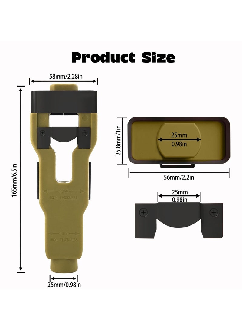 عام **أداة ثقب مغلاق الباب - شفرة من فولاذ عالي السرعة، إزميل دقيق لتنفيذ أعمال النجارة وإزالة المواد وتركيب مغاليق الأبواب** - Image 3