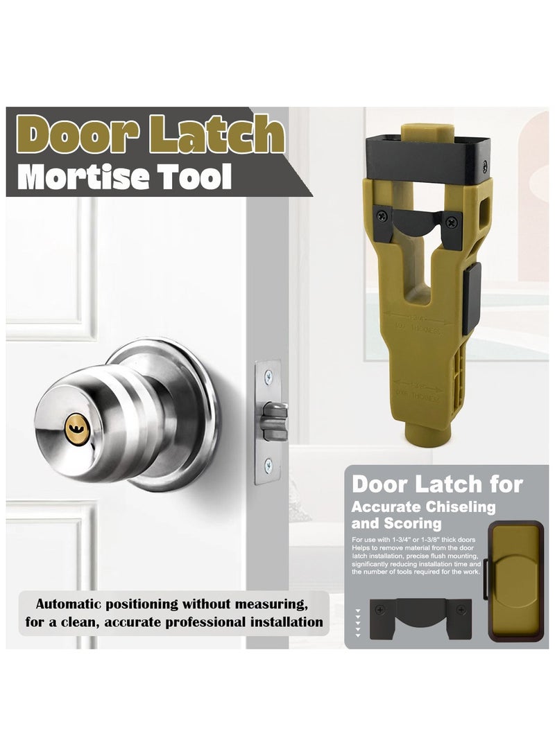 عام **أداة ثقب مغلاق الباب - شفرة من فولاذ عالي السرعة، إزميل دقيق لتنفيذ أعمال النجارة وإزالة المواد وتركيب مغاليق الأبواب** - Image 5