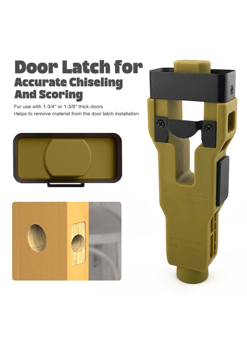 عام **أداة ثقب مغلاق الباب - شفرة من فولاذ عالي السرعة، إزميل دقيق لتنفيذ أعمال النجارة وإزالة المواد وتركيب مغاليق الأبواب** - Image 2