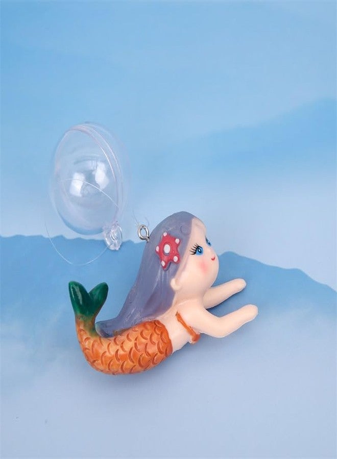 GANPUB Floating Fish Tank Decor, Aquarium Fish Mermaid, Ornaments, Eye Catching Decoration, Aquatic Pets Cartoon, Miniatures Figures for, Aquarium Décor Thematic Ornaments - Image 1