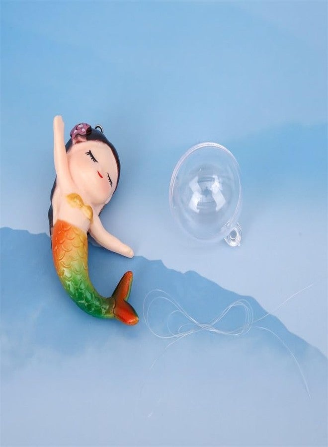 GANPUB Floating Fish Tank Decor, Aquarium Fish Mermaid, Ornaments, Eye Catching Decoration, Aquatic Pets Cartoon, Miniatures Figures for, Aquarium Décor Thematic Ornaments - Image 2