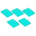 JAJADO 5 Packs Mini Squeegee Silk Printing Squeegees for Chalk Paste SelfAdhesive Stencil Screen Scraper Printing Tool Small Squeegee Turquoise Silicone for Transfer Chalk Paint Stencil Ink - Image 2