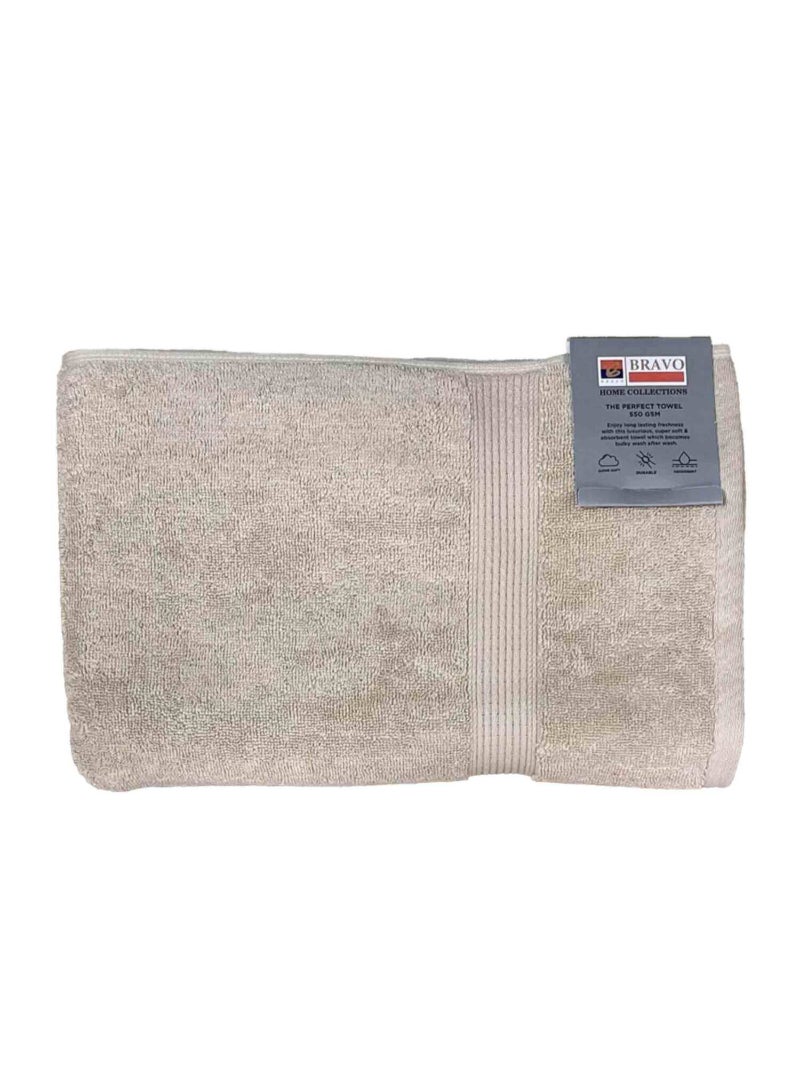 Bravo Bath Towel, 70 x 140 cm, Beige