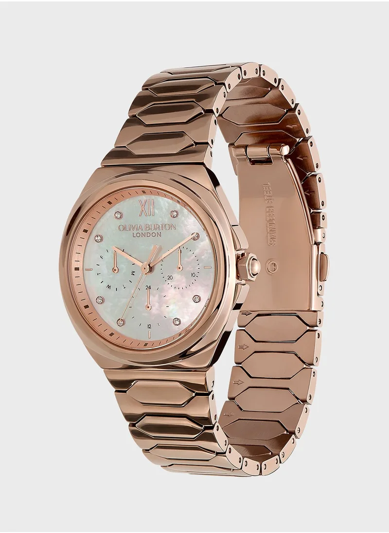 OLIVIA BURTON Steel Strap Analog Watch