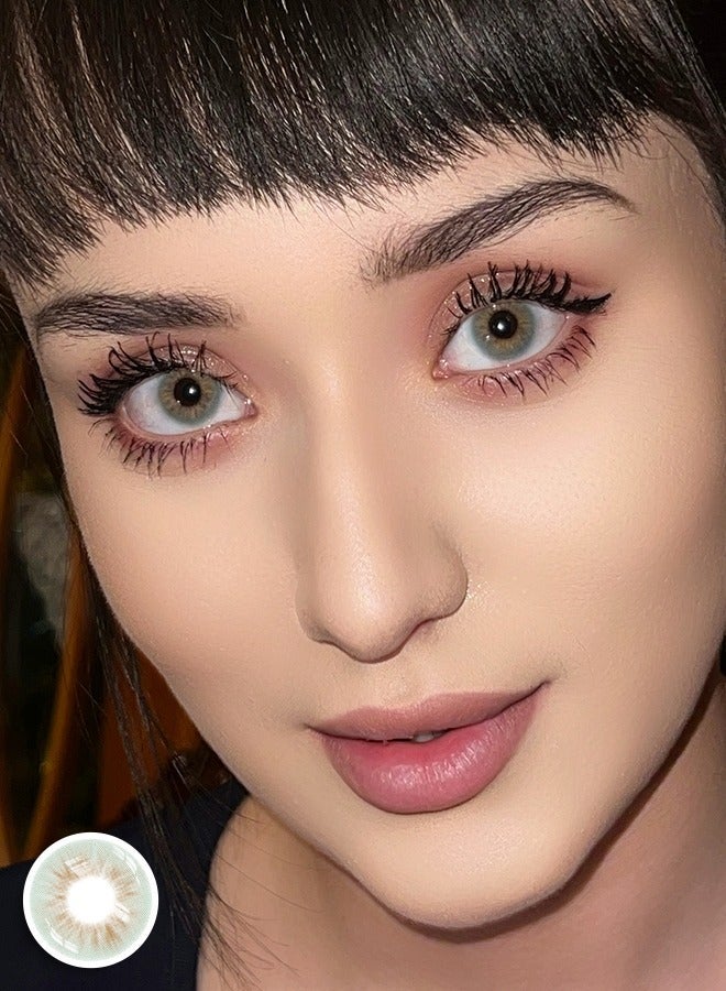 Freshlady Colored Contact Lenses Molly Green 14.00mm Yearly Disposable for Daily Wear - Image 5