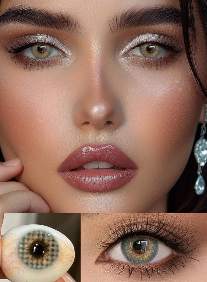 Freshlady Colored Contact Lenses Molly Green 14.00mm Yearly Disposable for Daily Wear - Image 1