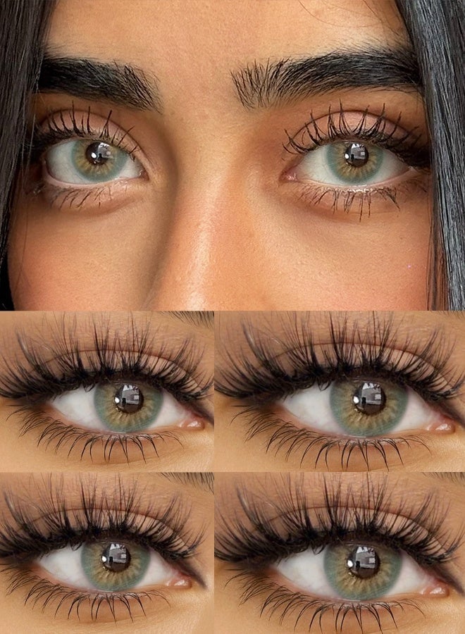 سيدة جديدة عدسات فريش ليدي Molly Green ملونة 14.00 مم سنوية – عدسات ناعمة وخضراء لتكبير العين، مثالية للارتداء اليومي والمكياج والحفلات - Image 4