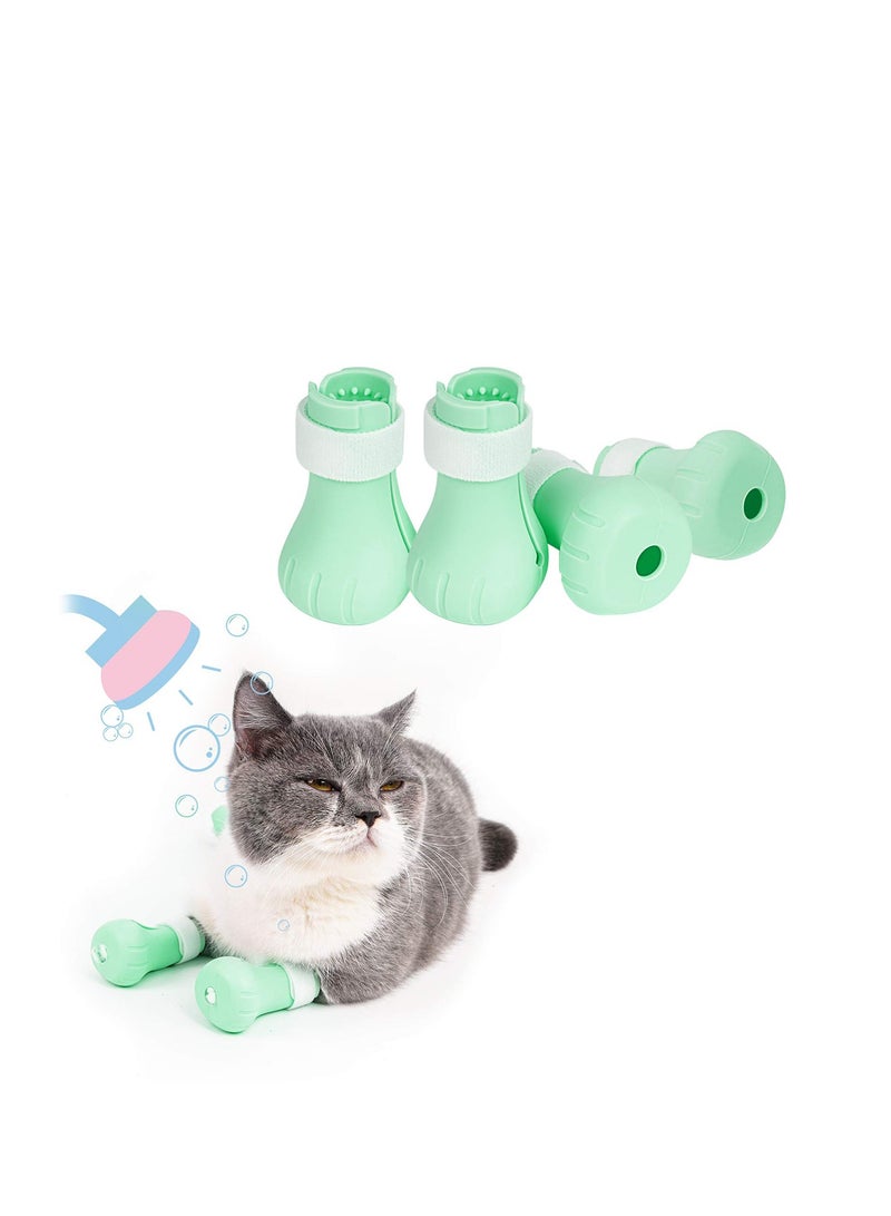 Anti-Scratch Cats Foot Shoes Boots 4pcs - Image 1