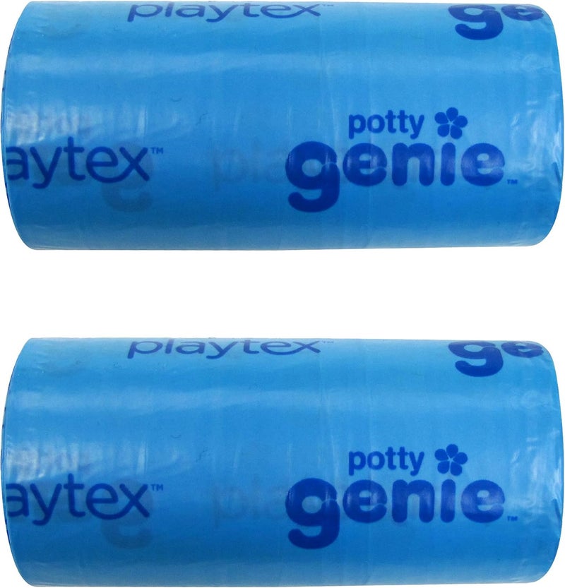 Playtex Baby Potty Genie Liner Refill Bags 2 Pack, Blue - Image 1
