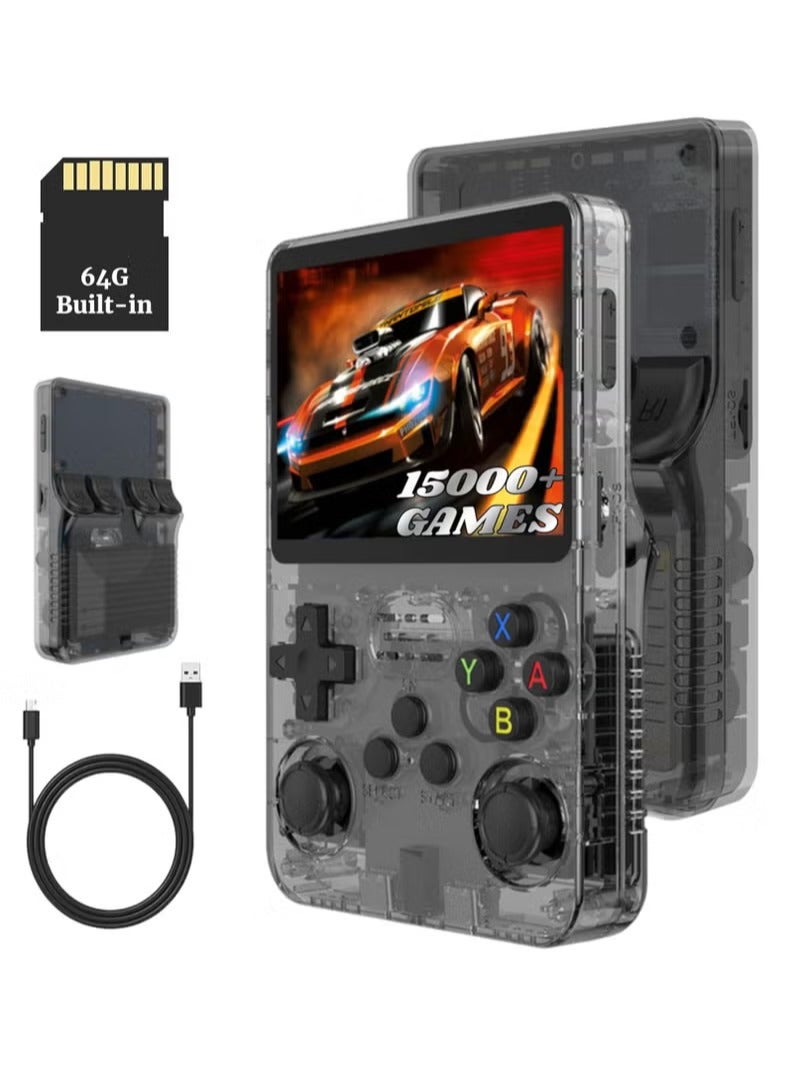 BlueFire R36S Retro Handheld Gaming Console 64GB – 30,000+ Preloaded Games, 3.5-inch IPS HD Screen, Linux Dual System, 3500mAh Battery, Portable Retro Game Console for Kids & Adults - Image 1