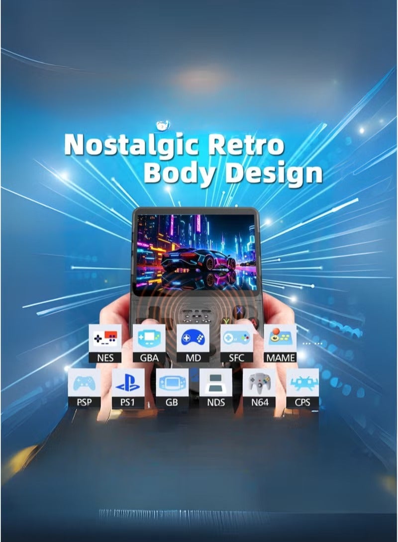 BlueFire R36S Retro Handheld Gaming Console 64GB – 30,000+ Preloaded Games, 3.5-inch IPS HD Screen, Linux Dual System, 3500mAh Battery, Portable Retro Game Console for Kids & Adults - Image 5