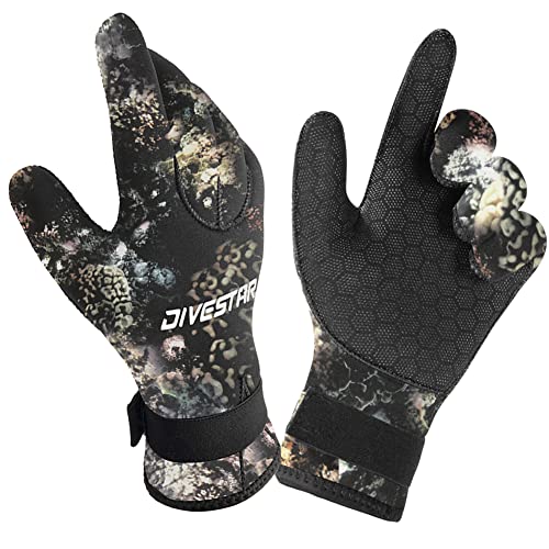 Skyone Neoprene Wetsuit Gloves for Men, Women & Kids - 3MM & 5MM Thickness - Anti-Slip, Flexible Dive Gloves for Scuba, Spearfishing, Surfing & More (3mm Camo, XL) - Image 5