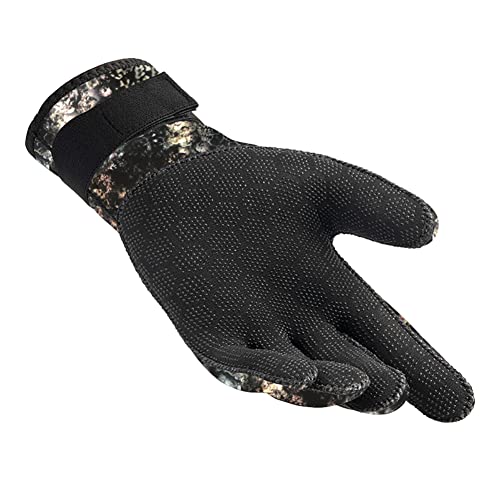 Skyone Neoprene Wetsuit Gloves for Men, Women & Kids - 3MM & 5MM Thickness - Anti-Slip, Flexible Dive Gloves for Scuba, Spearfishing, Surfing & More (3mm Camo, XL) - Image 4