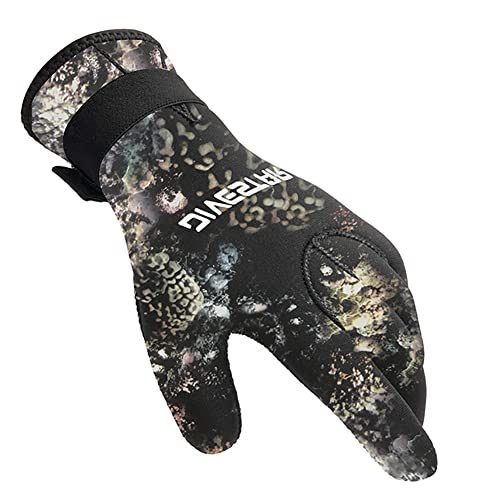 Skyone Neoprene Wetsuit Gloves for Men, Women & Kids - 3MM & 5MM Thickness - Anti-Slip, Flexible Dive Gloves for Scuba, Spearfishing, Surfing & More (3mm Camo, XL) - Image 3