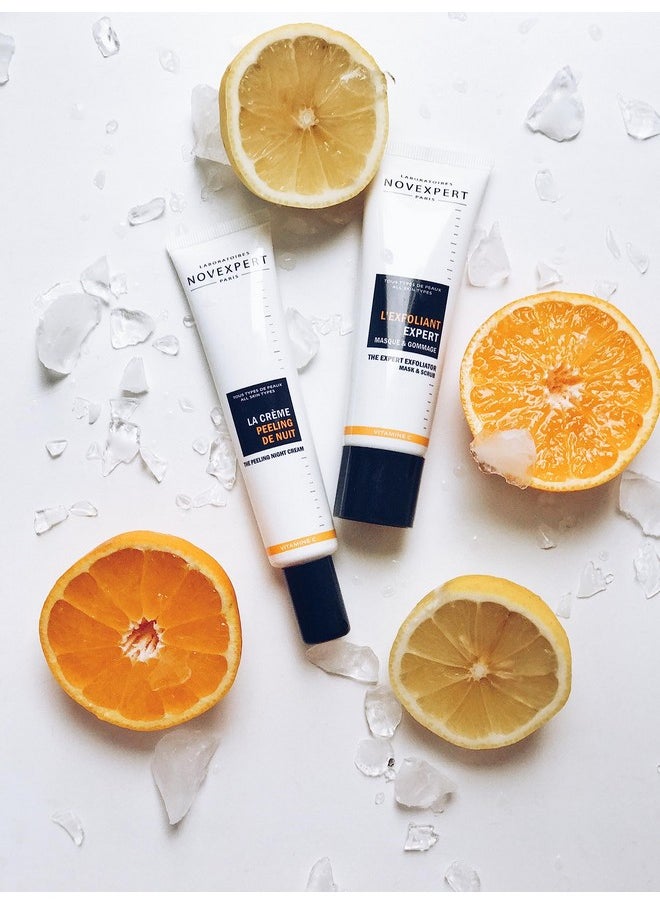 Novexpert The Peeling Night Cream Visibly Brighter Skin Smooth And Radiant Complexion Deeply Exfoliates And Nourishes Hypoallergenic Vegan Normal Combination And Oily Skin Types 1.3 Oz  - Image 3