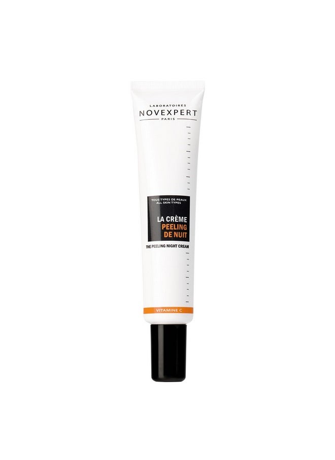 Novexpert The Peeling Night Cream Visibly Brighter Skin Smooth And Radiant Complexion Deeply Exfoliates And Nourishes Hypoallergenic Vegan Normal Combination And Oily Skin Types 1.3 Oz  - Image 1