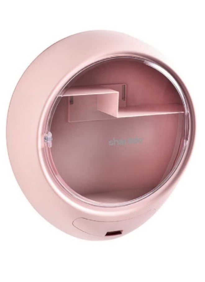 Sharpdo - Multifunctional Wall-mounted Cosmetic Storage Box Pink - Image 1