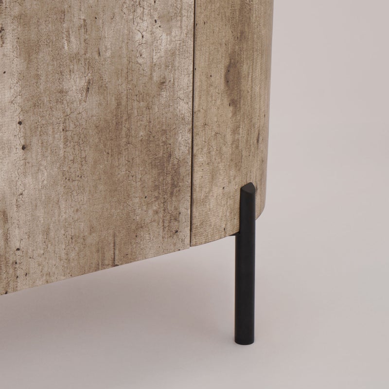 Homez cabinet table with metal legs 120*40*75cm - Image 4