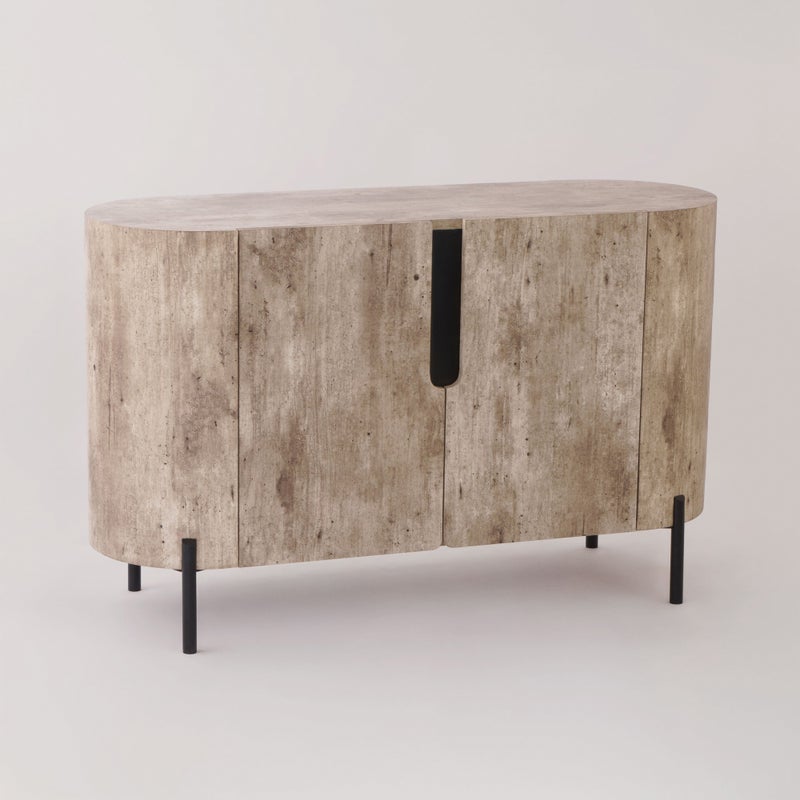 Homez cabinet table with metal legs 120*40*75cm - Image 1