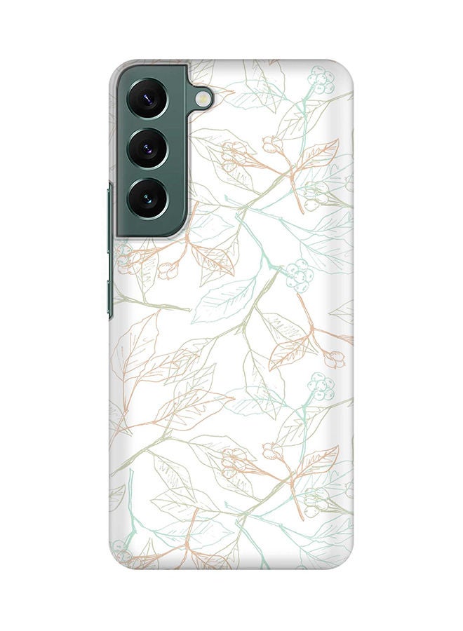Stylizedd Case for Samsung Galaxy S22+ 5G Slim Snap Classic Series Shield Matte Finish Print - Delicate Sprigs - Image 1