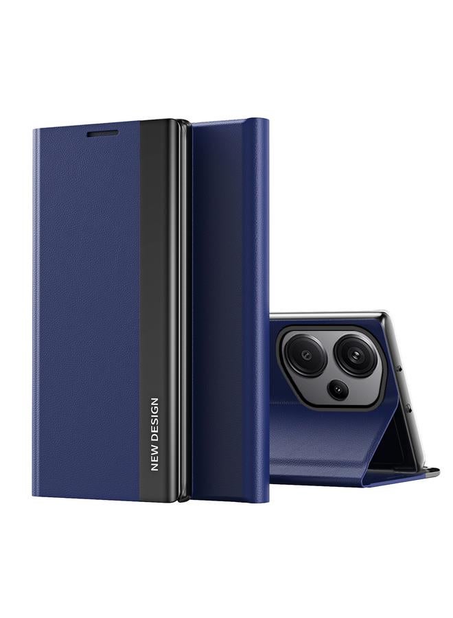 The Bros Case For Xiaomi Redmi Note 13 Pro 4G Side Electroplated Adsorption Leather Phone Case