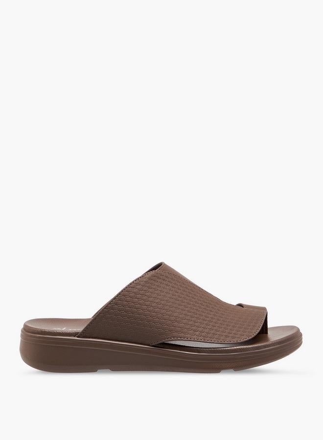 Al Waha Men Toe Loop Detail Arabic Sandals - Image 3