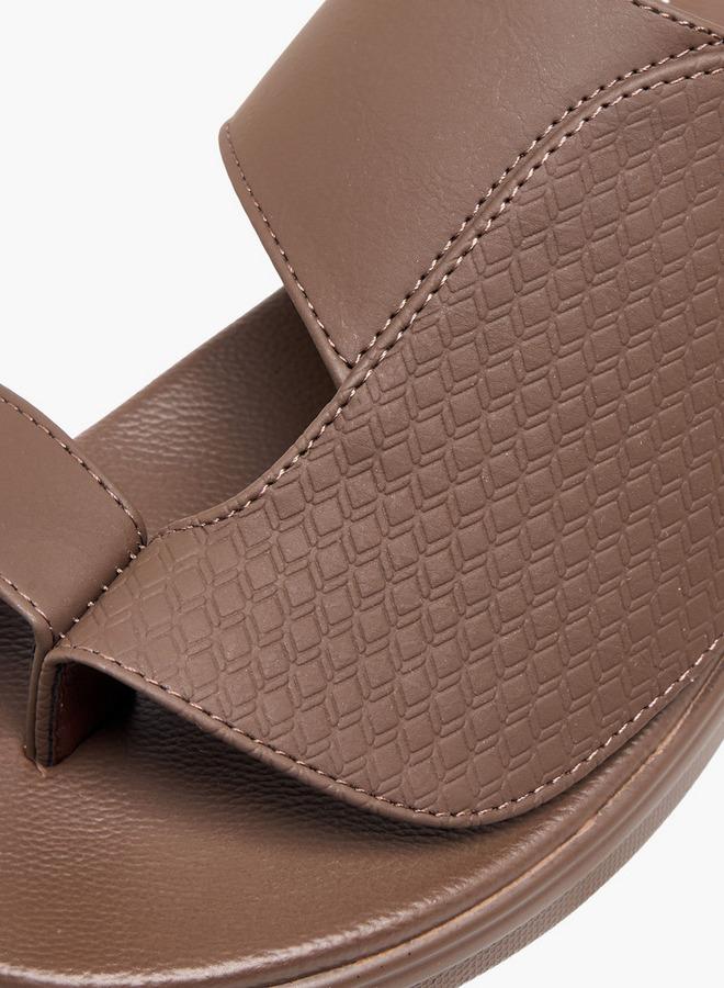 Al Waha Men Toe Loop Detail Arabic Sandals - Image 4