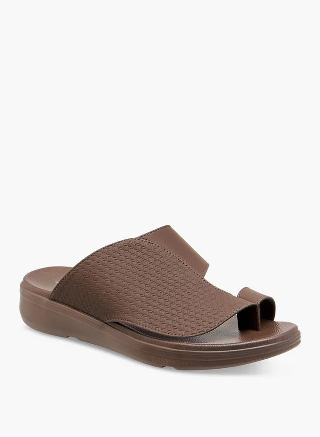 Al Waha Men Toe Loop Detail Arabic Sandals