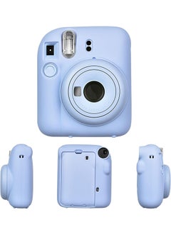 O Ozone Silicone Case for Fujifilm Instax Mini 12 Instant Camera Case |Soft Protective Camera Cover with Adjustable Shoulder Strap - Pastel Blue  - Image 1