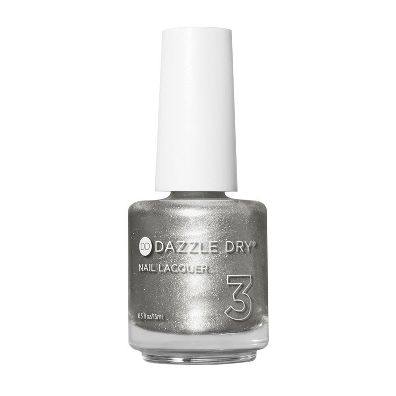 Dazzle Dry Nail Lacquer (Step 3) - Love Potion - A true metallic silver. Full-coverage metallic. (0.5 fl oz)