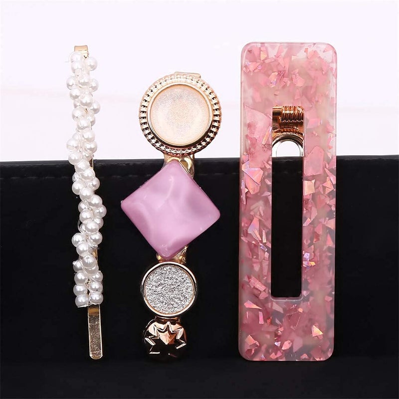 NGEL 3Pcs Acrylic Hair ClipPearl Hair ClipStyling Hair AccessoriesElegant Pearl Hair Pins For Women  Girls - Image 5
