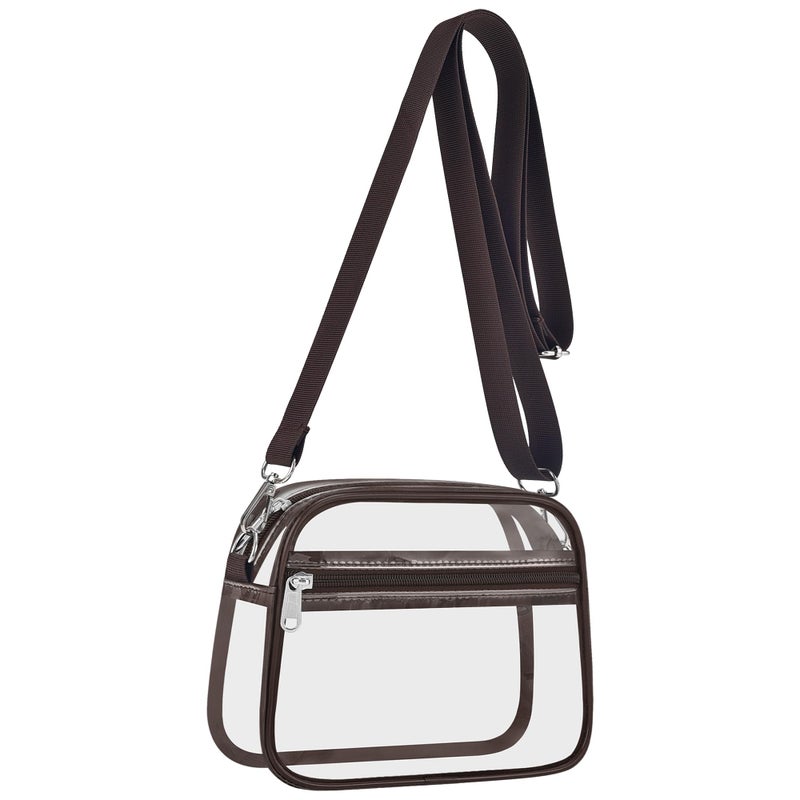 USPECLARE Clear Bag for Stadium Events Clear Sports Fan Handbags Purses with Adjustbale Strap for Concerts Festivals Game Day - Image 1