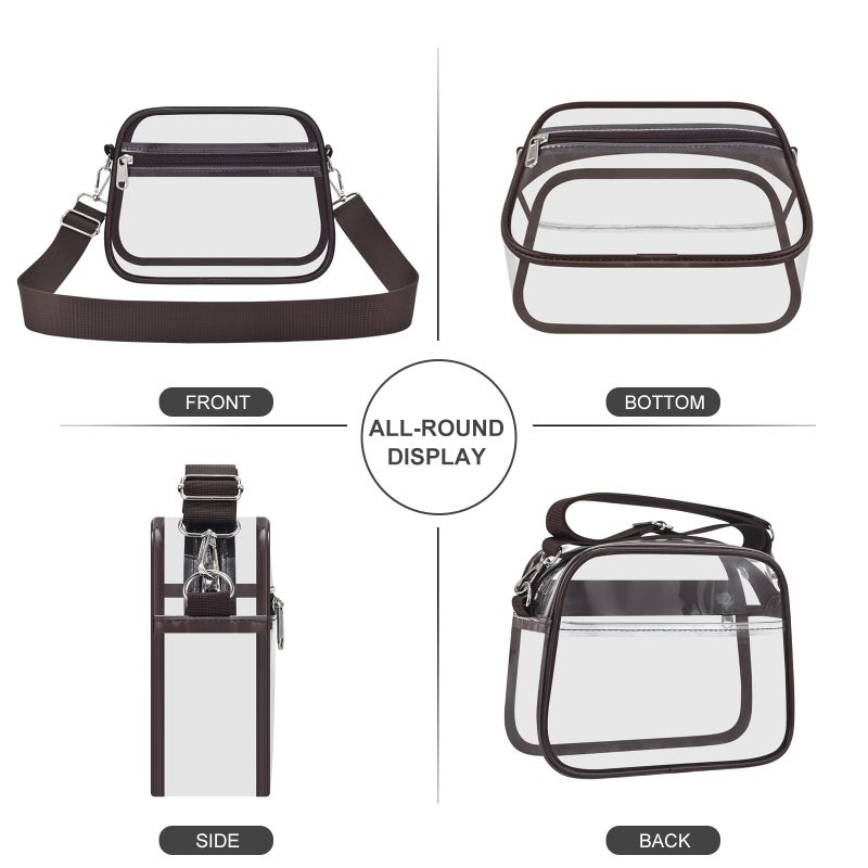 USPECLARE Clear Bag for Stadium Events Clear Sports Fan Handbags Purses with Adjustbale Strap for Concerts Festivals Game Day - Image 5