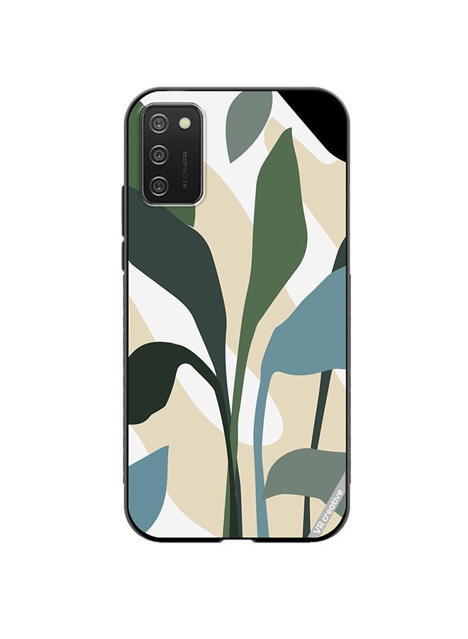 VR CREATIVE Protective Case Cover For Samsung Galaxy A02s Leaf Tropical Design Multicolour - Image 1