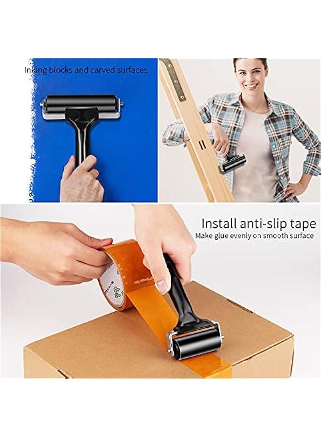 6 Inch Rubber Roller Tool, Rubber Brayer Roller for Printmaking by - Image 4