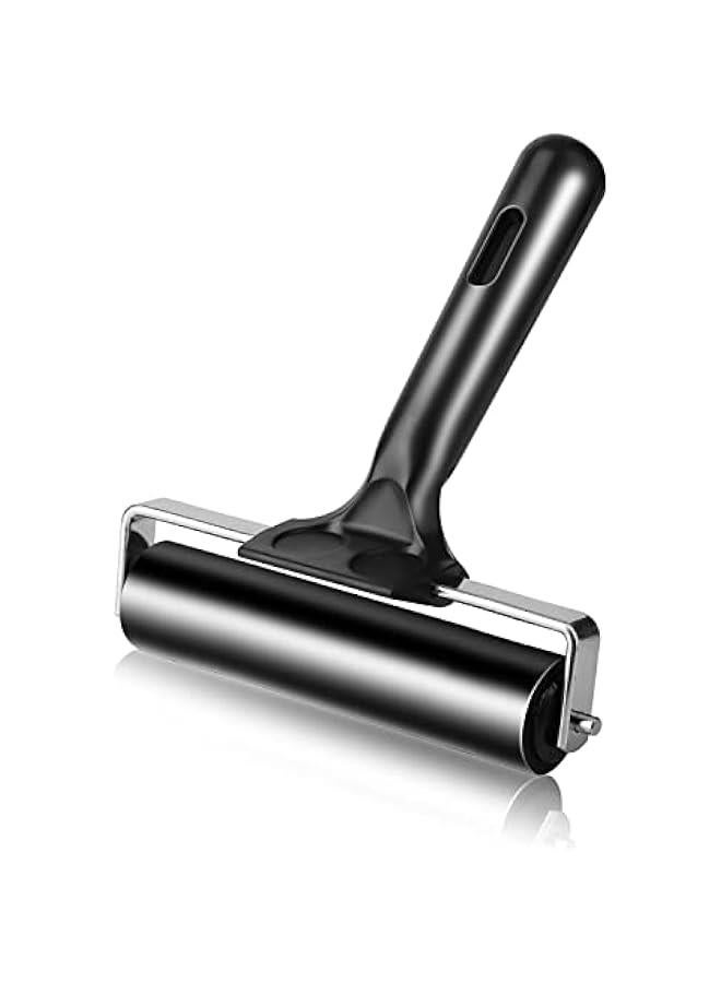 6 Inch Rubber Roller Tool, Rubber Brayer Roller for Printmaking by - Image 1