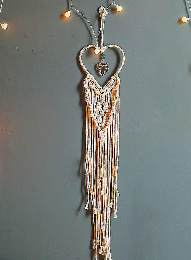 Y&D 8 Metal Rings Golden Hoop Craft Heart-Shaped Ring Lace Pendant Wedding Wreath Decoration Dream Catcher Supplies Creation DIY Crafts  - Image 4