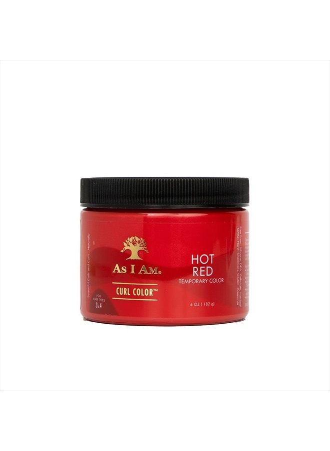 As I Am جل تلوين وتصفيف الشعر - أحمر ساخن - 6 أونصات - لون وتصفيف الشعر - لون مؤقت - تثبيت متوسط - نباتي وخالي من القسوة - Image 1