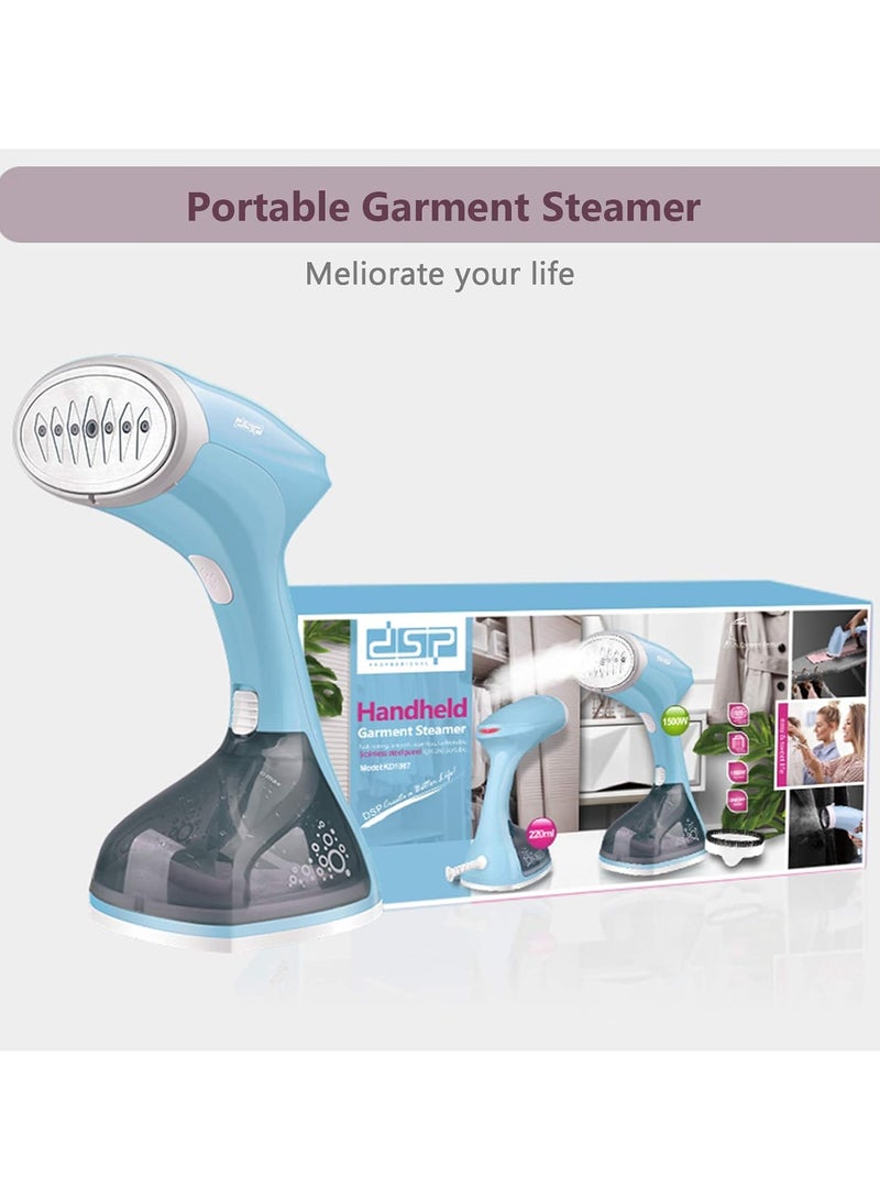 DSP DSP Garment Steamer Portable Handheld Fabric Steamer Wrinkle Remover - blue  - Image 5
