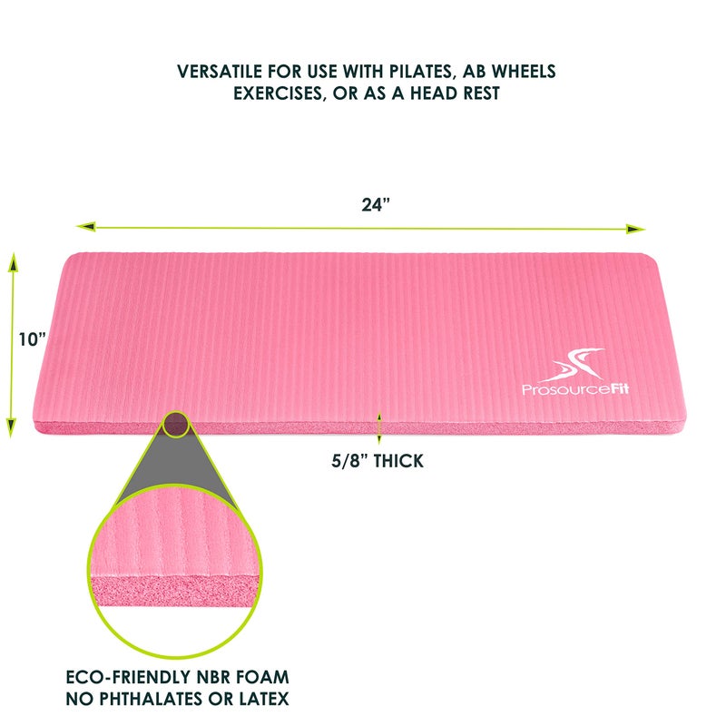 ProsourceFit Extra Thick Yoga Knee Pad and Elbow Cushion 15mm (5/8”) Fits Standard Mats for Pain Free Joints in Yoga, Pilates, Floor Workouts - Image 2