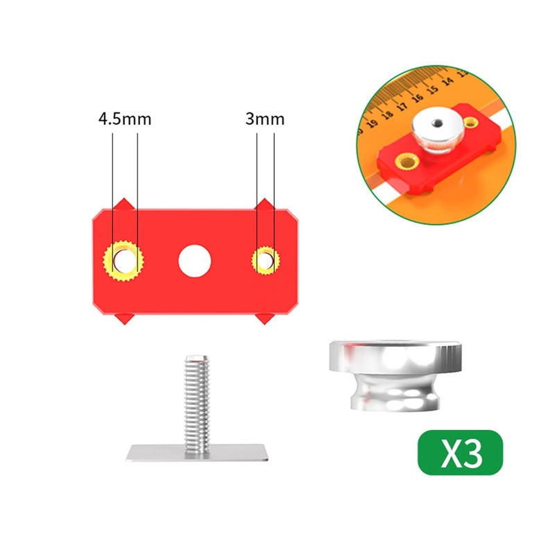 F Color Multi Functional Insulated Woodworking Triangle Ruler Straight Edge Protractor Sliding T Square - Image 5