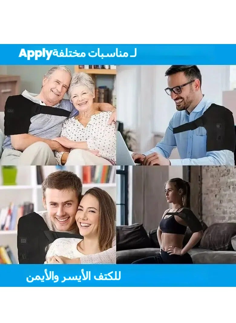 Shoulder-Heating-Pad-Heated-Wrap - 3 Heat Levels Heating Pad for Shoulder Pain for Men Women Frozen Shoulder Pain Relief - Image 3